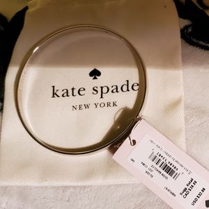 TWO Kate Spade NWT Silver Lining bangles